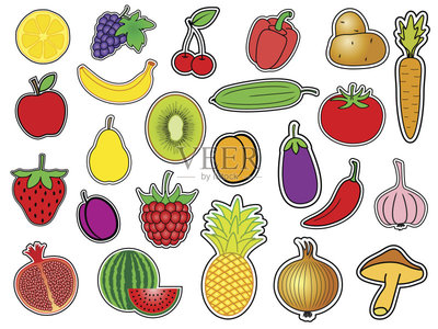 蔬菜,水果,巨大的,素食,樱桃